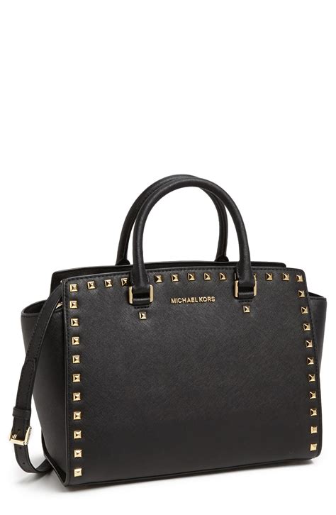 michael kors selma luggage saffiano leather satchel|Michael Kors selma saffiano.